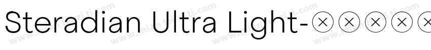 Steradian Ultra Light字体转换